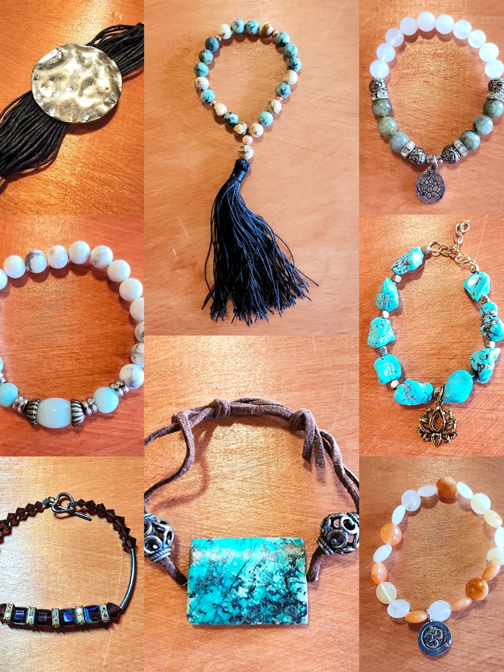 Assortment Of Natural Stone/Crystal Bracelets
